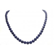 Necklace Strand String Women Beaded Jewelry Natural Lapis Lazuli Stone Bead B109